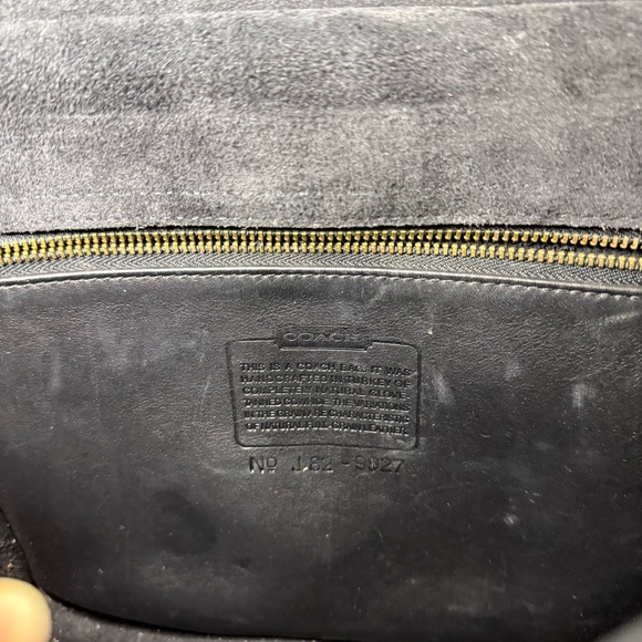 Vintage Black Leather Willis Coach Purse Crossbody Bag - Picture 14 of 16